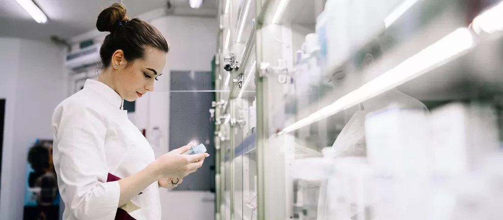 Mastering ERP Systems: The Ultimate Handbook 13 woman-pharmacist-checking-medicine-in-pharmacy-for-inventory-management-using-tablet-and-erp-software-solution
